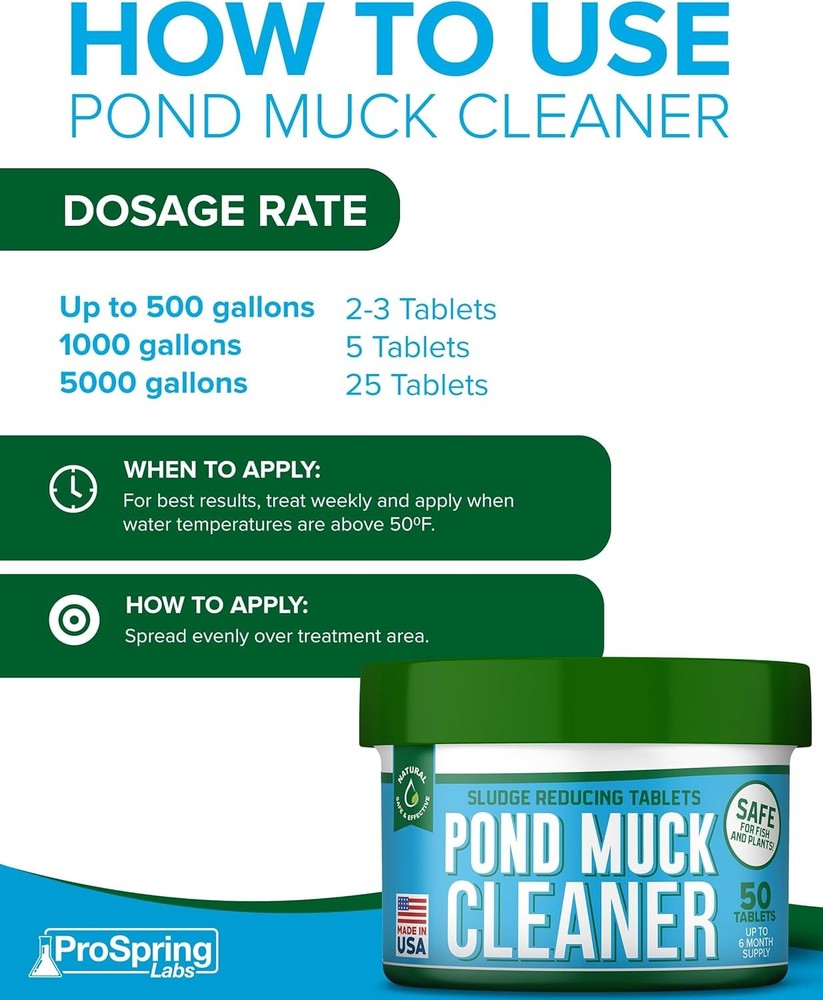 Pond Clarity Solution | Fish | Sludge Dissolver for 50