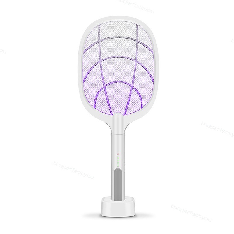 2-in-1 Electronic Mosquito Fly Bug Swatter Insect Killer Zapper Light Trap Lamp