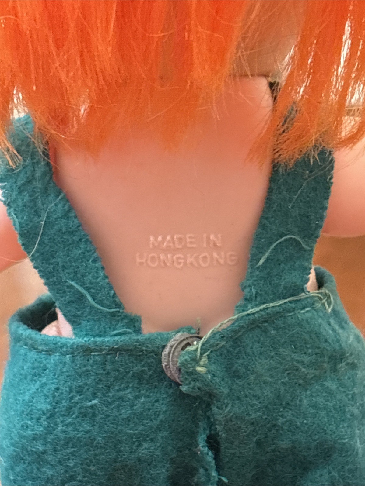 Vintage 1960s Brat Doll Toy Redhead Ginger 7” Figure Creepy Ugly Naughty