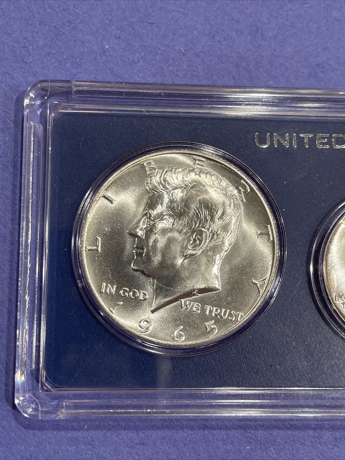 1965 US Special Mint Set Coins In Genuine Government SMS Holder