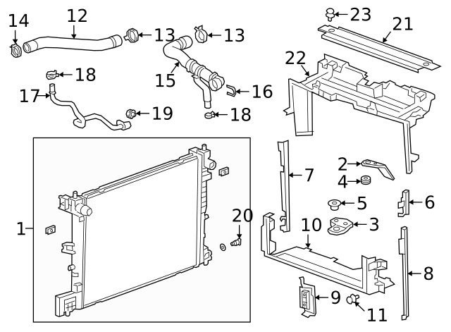 Genuine GM Lower Bracket 23358940