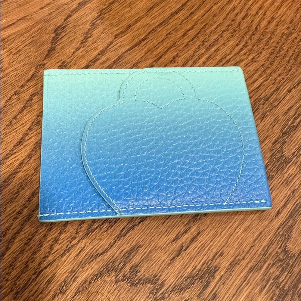 Tiffany & Co Blue Gradient Leather Card Case