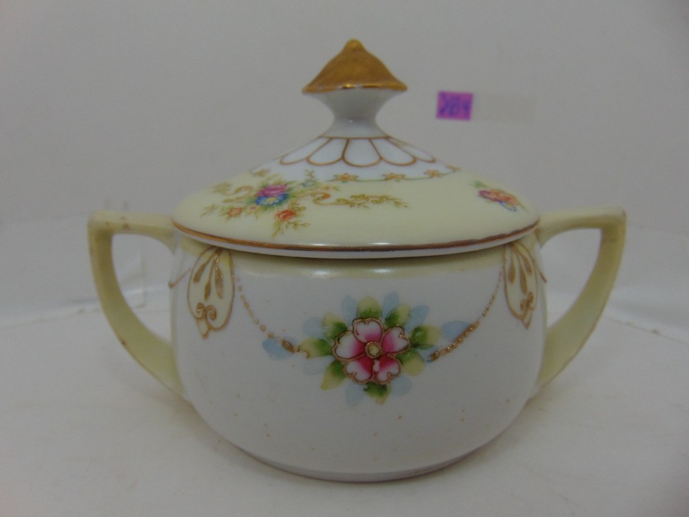 NORITAKE Covered Sugar Bowl  Morimura M Japan NIPPON