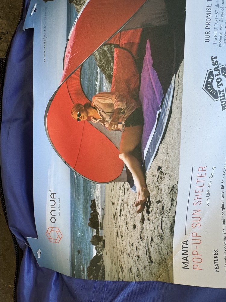Oniva Pop Up Sun Shelter Blue