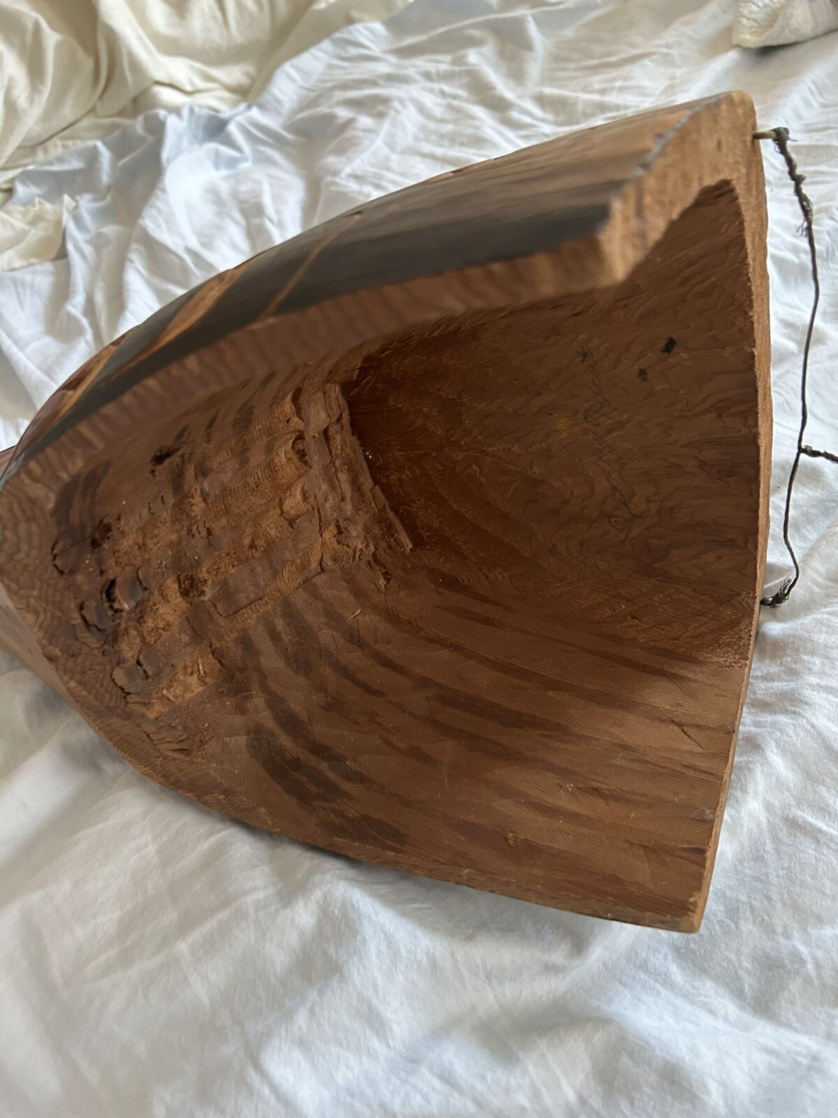 Northwest Coast Vtg Indian First Nation Cedar Headdress Mask Eagle Hand Carved