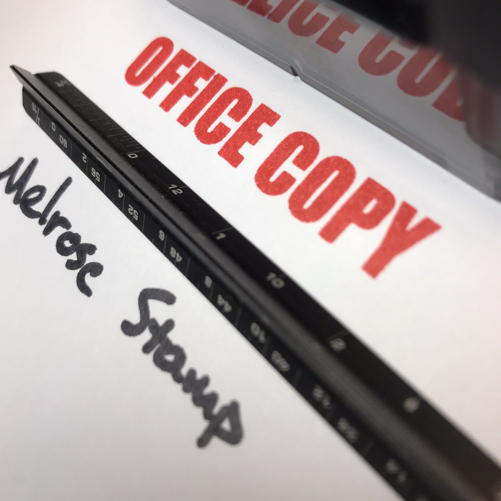 Office Copy Rubber Stamp Red Ink Self Inking Ideal 4913