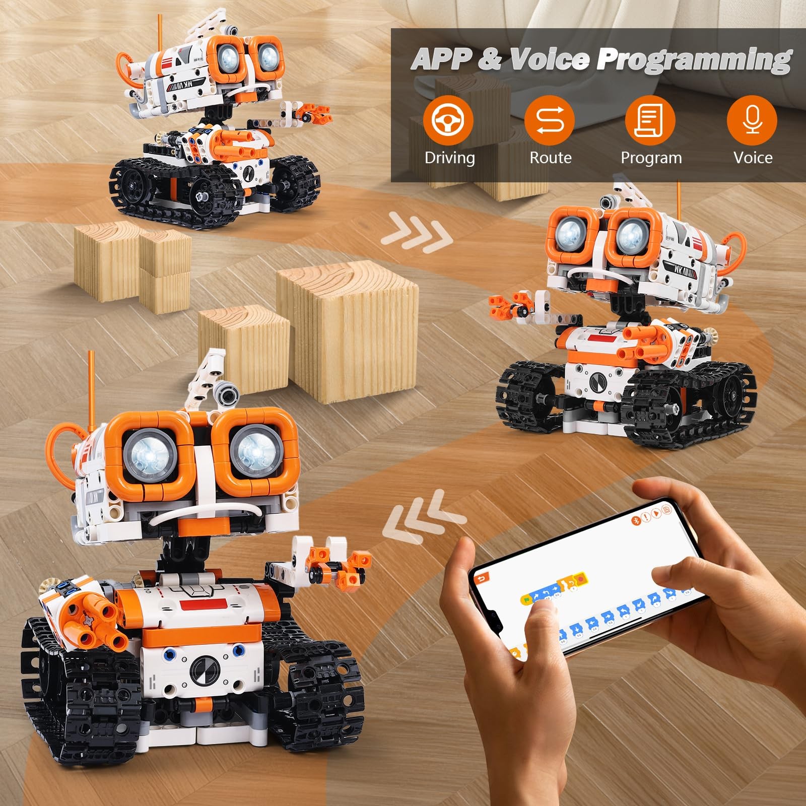 STEM Robotics Kits for Ages 8-12 8-14 Year Old, 3 in 1 Remote/APP Control & P...