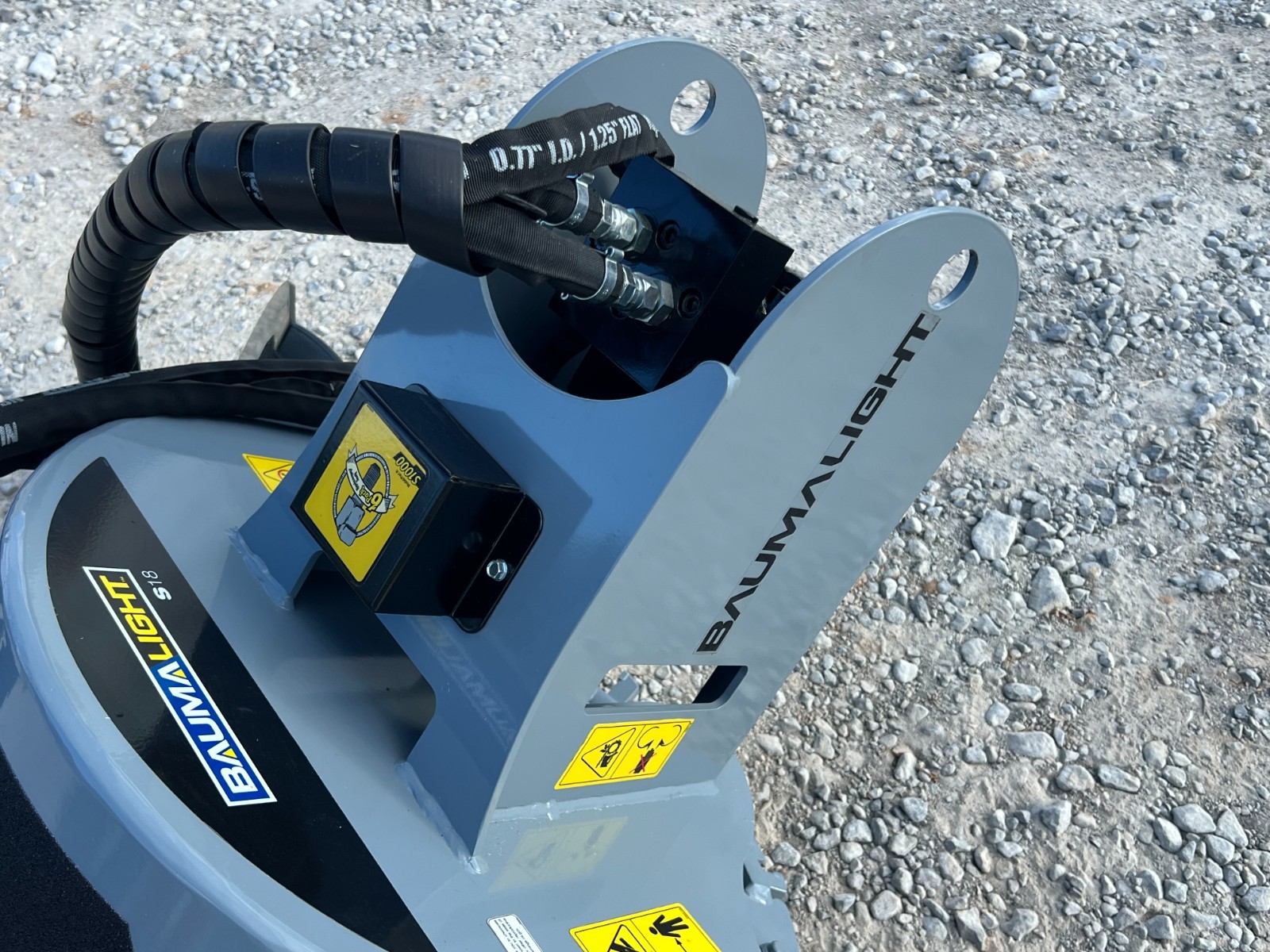 Baumalight S18 Stump Grinder Attachment Fits Low Flow Skid Steer Quick Attach