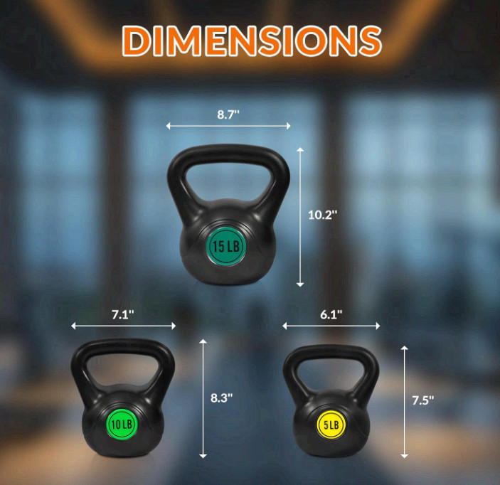 Kettlebell Sets Piece Strength Training KettleBells Weight Set