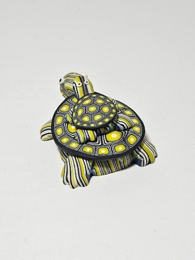 POLYMER CLAY TURTLE MAGNET