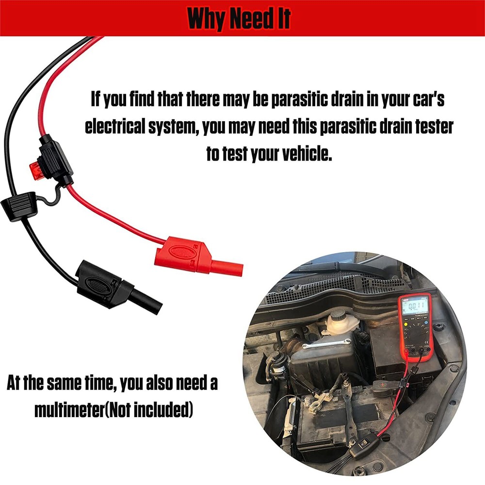 Car Parasitic Drain Tester Voltage Diagnostic Tool for Current Battery Testing