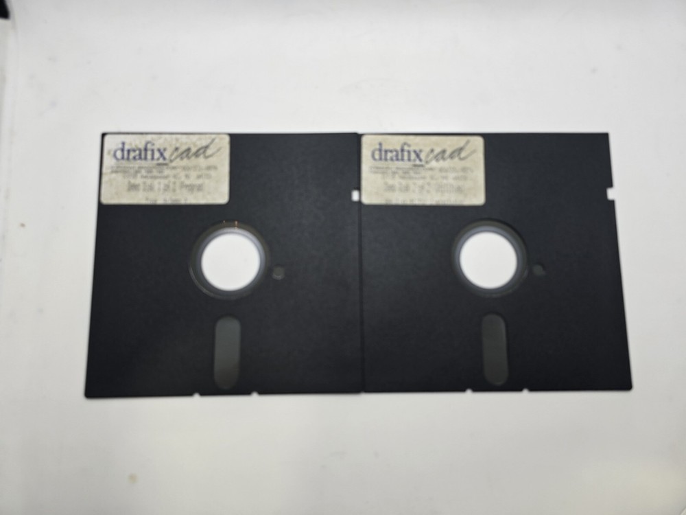 Drafix CAD Demo Disk Computer Aided Design Vintage Software Untested