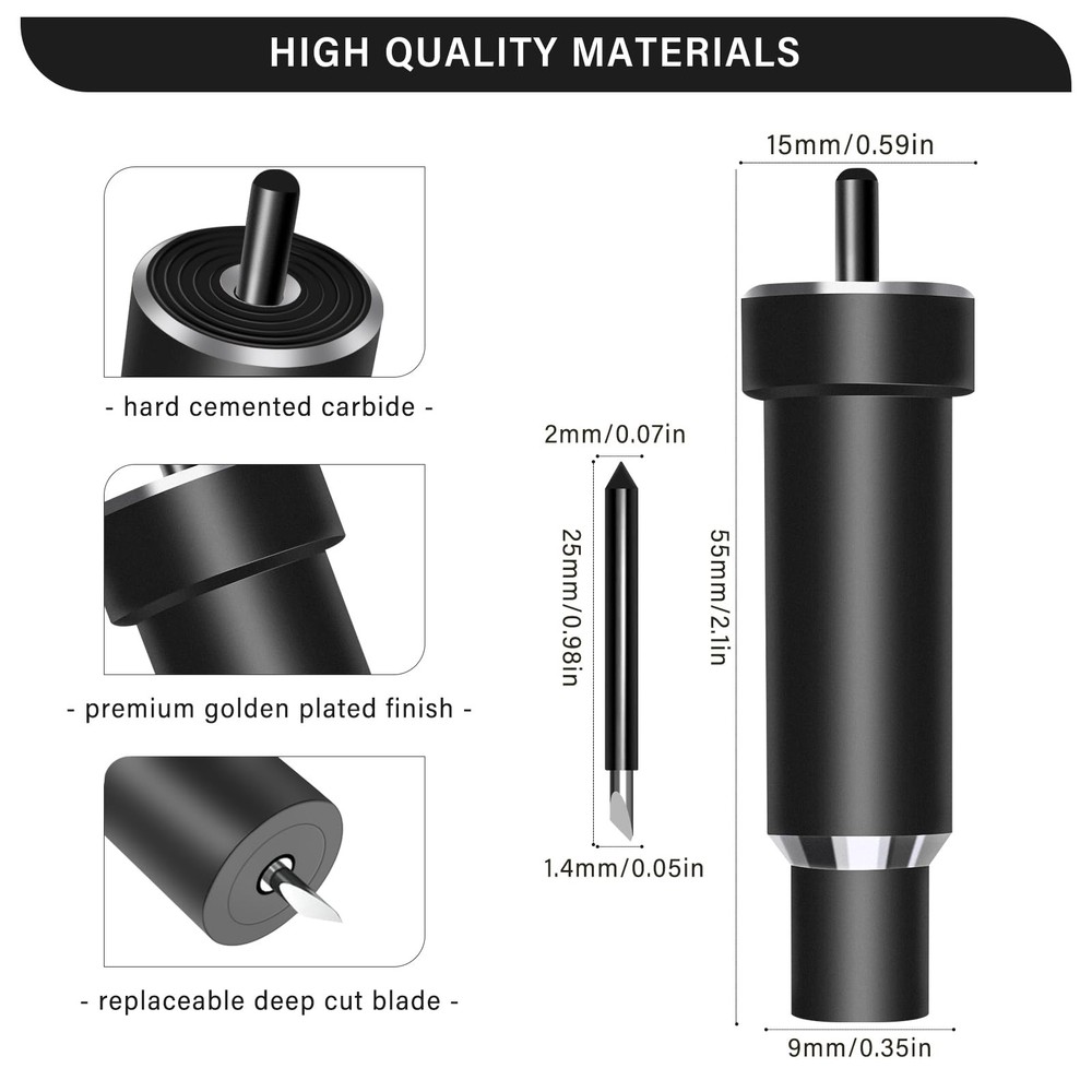 Chaokant Deep Cut Blade and Housing, Precision Replacement Point Black