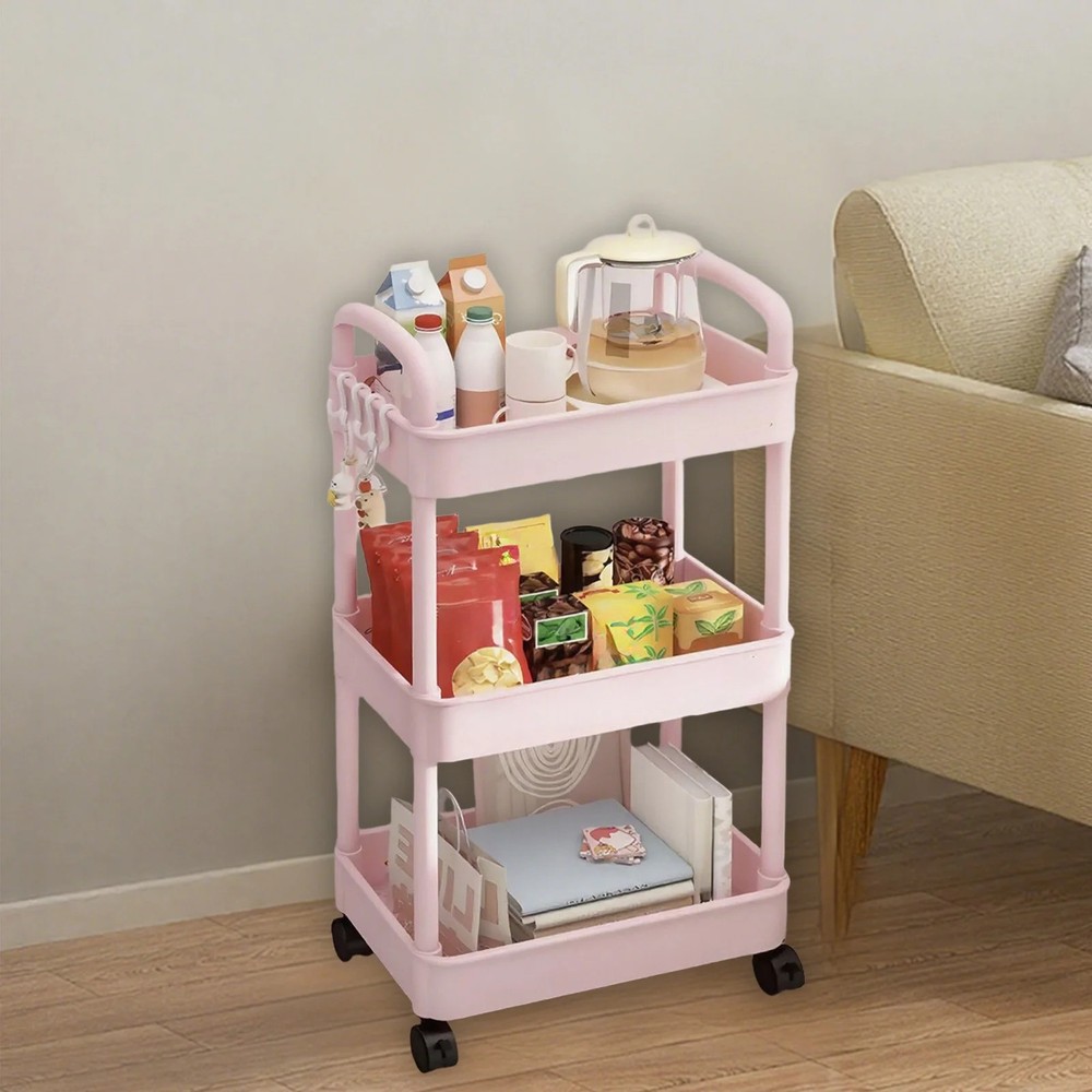 Metal Utility Cart Rolling Storage