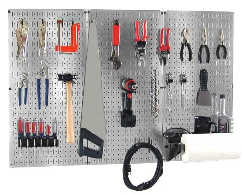 30BAS300GVB 4-Feet Metal Pegboard Basic Tool Organizer Kit with Galvanized