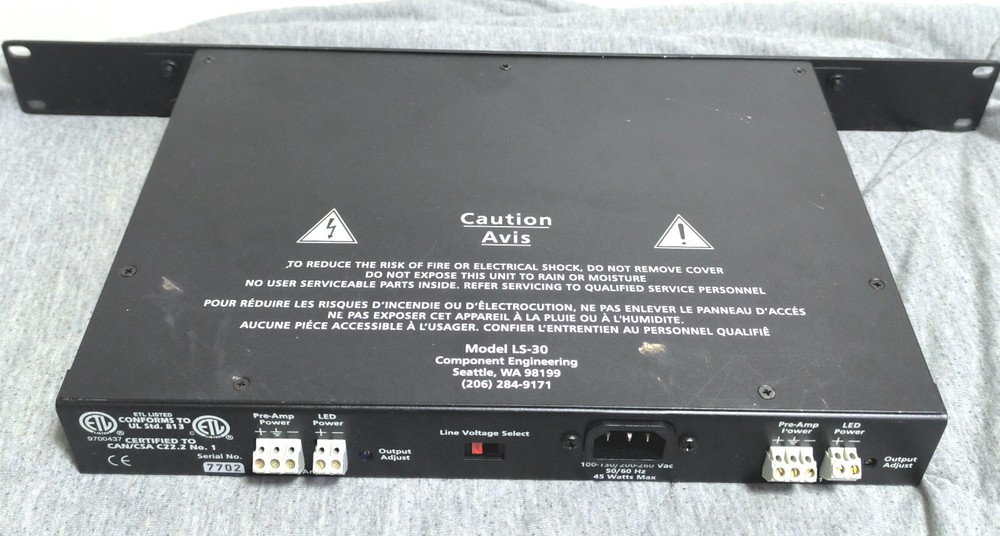 Component Engineering LS-30-M preamp power supply Dolby Cinema soundtrack reader