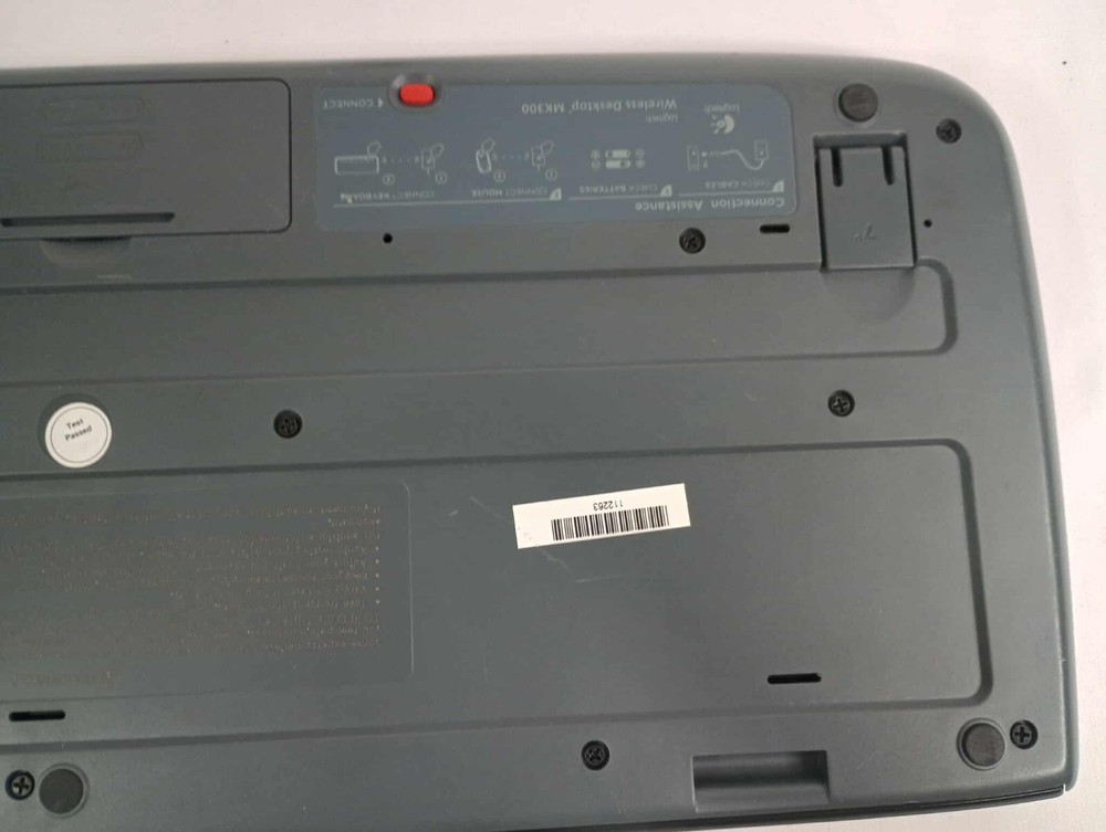 Logitech MK300 Wireless Keyboard W/USB receiver TESTED & WORKING