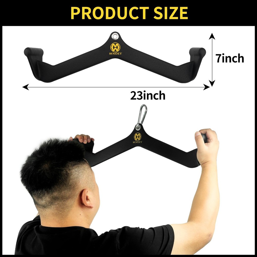 LAT Pulldown Attachment,Back Tricep Bar Strength Training,Handle Grips LAT Pu...