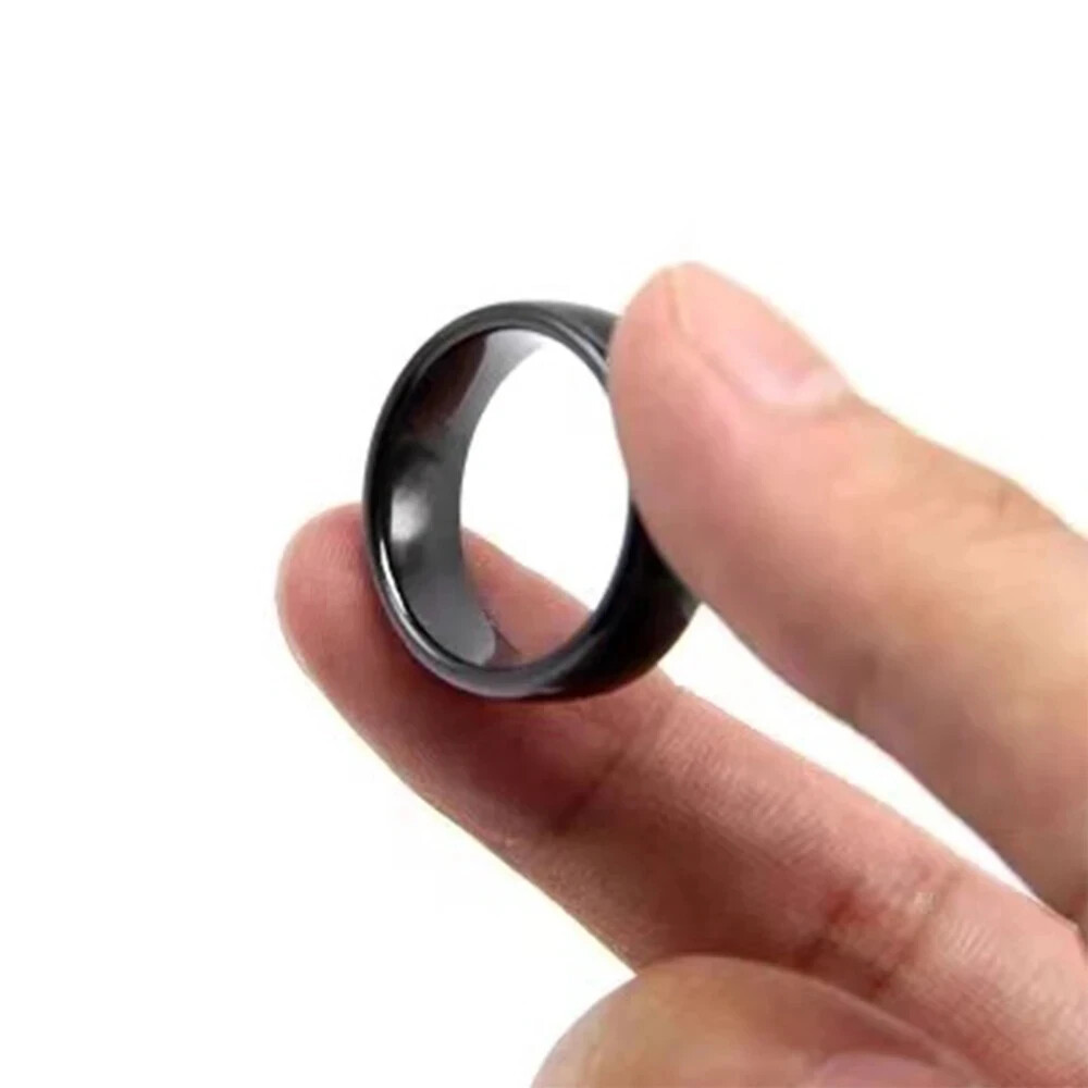 Multi-Size RFID Smart Rewritable Black Ring 125KHz T5577 EM4305 Clone Chip Tag