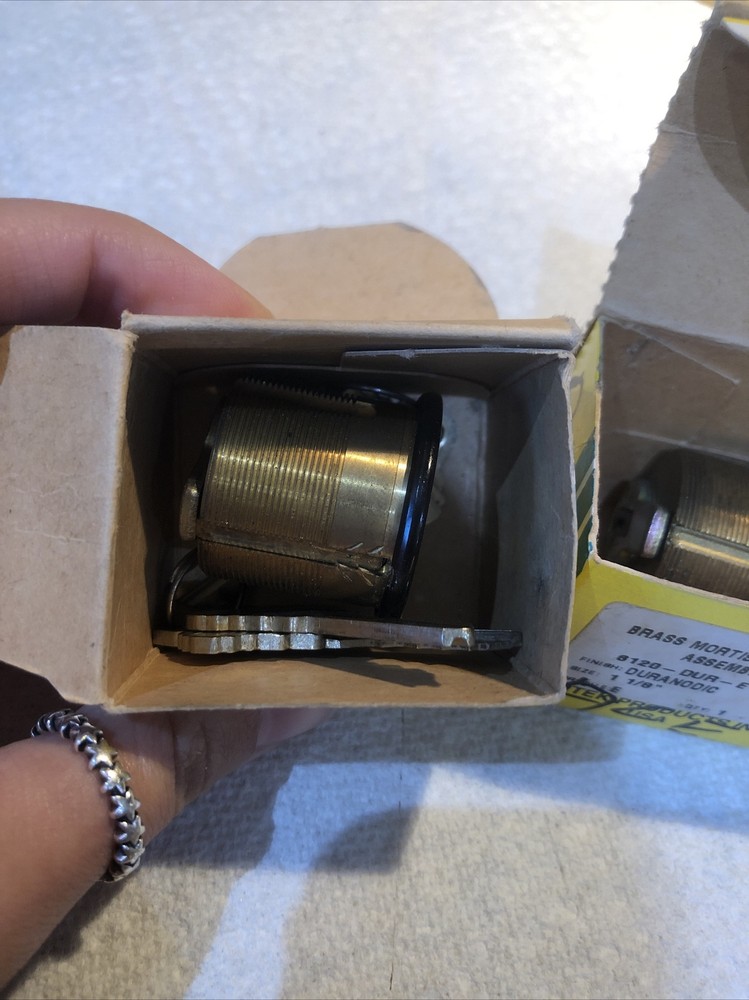 2 - EMTEK Brass Mortise Cylinder Locks
