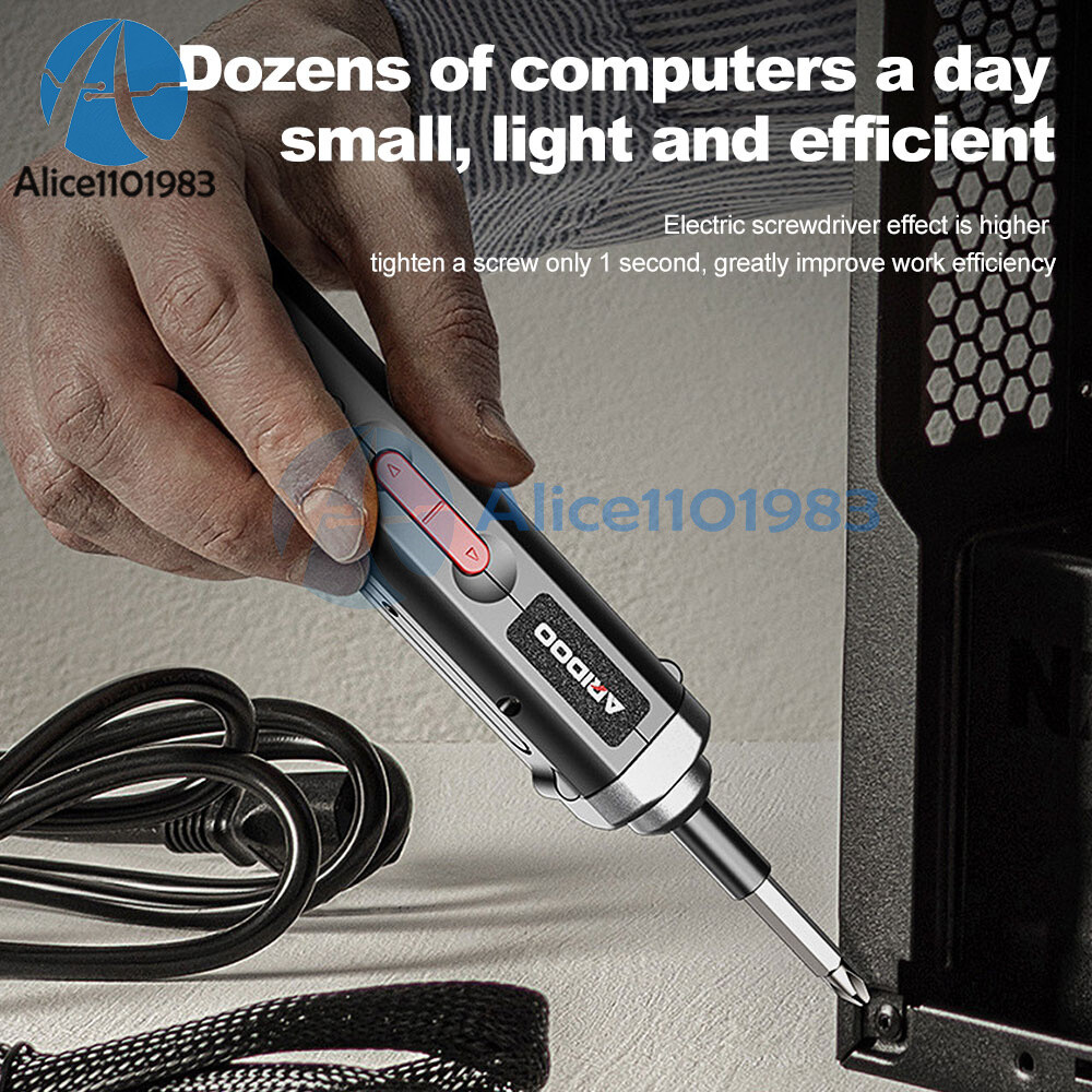 Portable Electric Screwdriver set mini Compact USB rechargeable Screw Driver