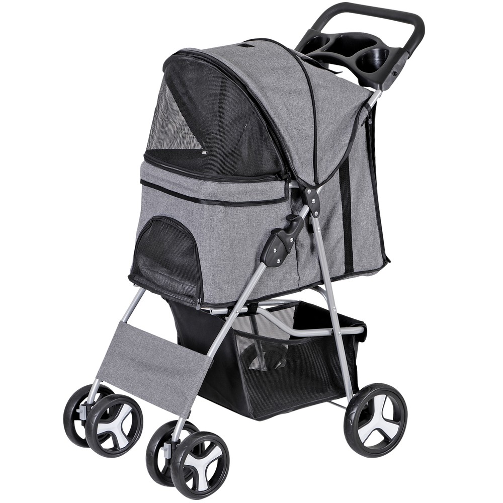 Pet Stroller for Medium Small Dogs Foldable 4 Wheels Dog Strollers Lightweight