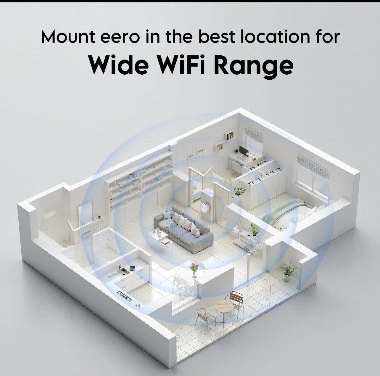 Wall Mount for eero Pro 7 Tri-band Mesh Wi-Fi 7 Router