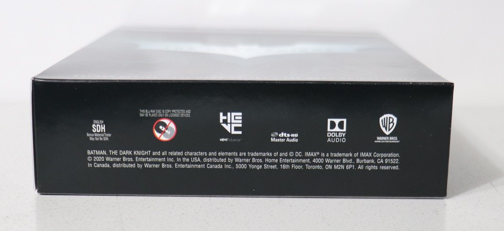 The Dark Knight Trilogy 4K Replacement Slip Box Case