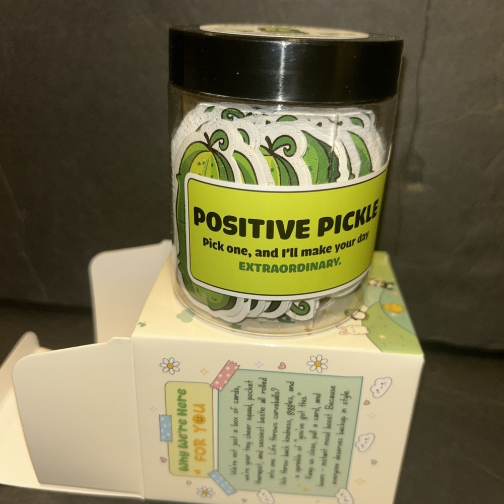 Emotional Support affirmations, Postive Pickle Jar, New