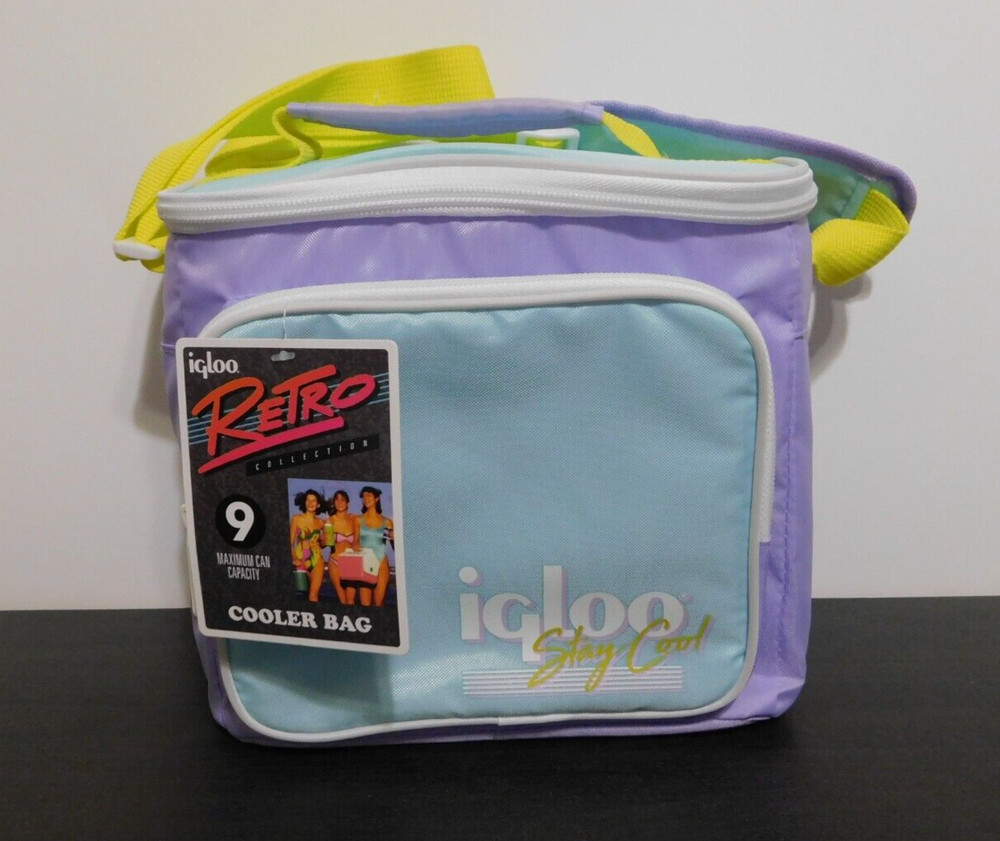 Igloo Lilac Breeze RETRO SQUARE LUNCH BAG