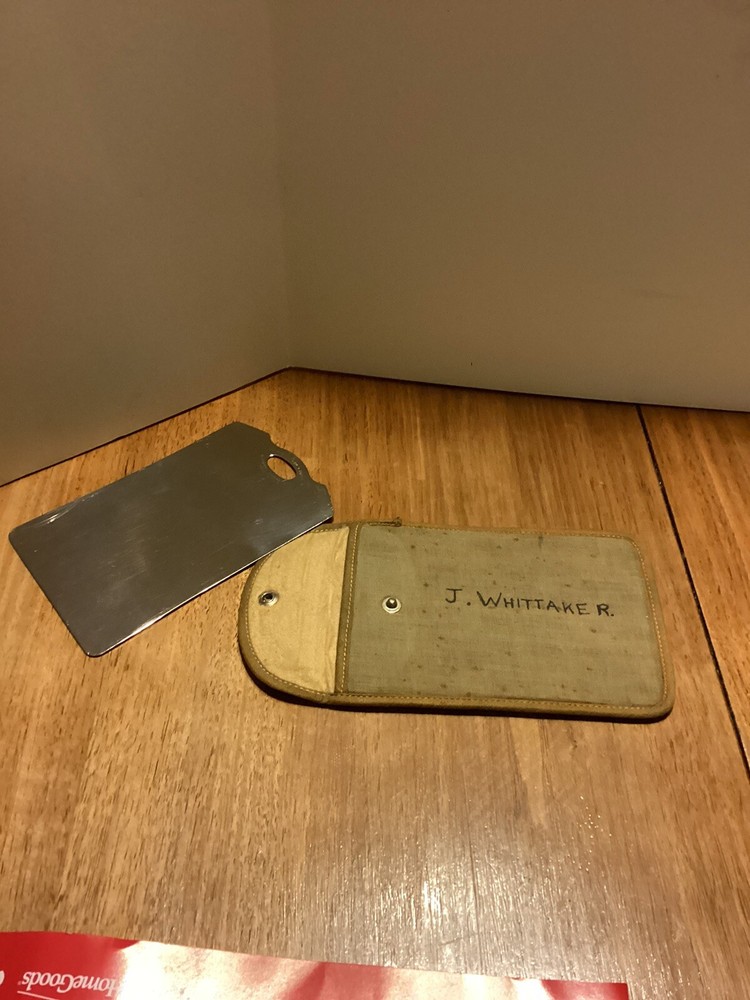 WWI Shaving Mirror in Case