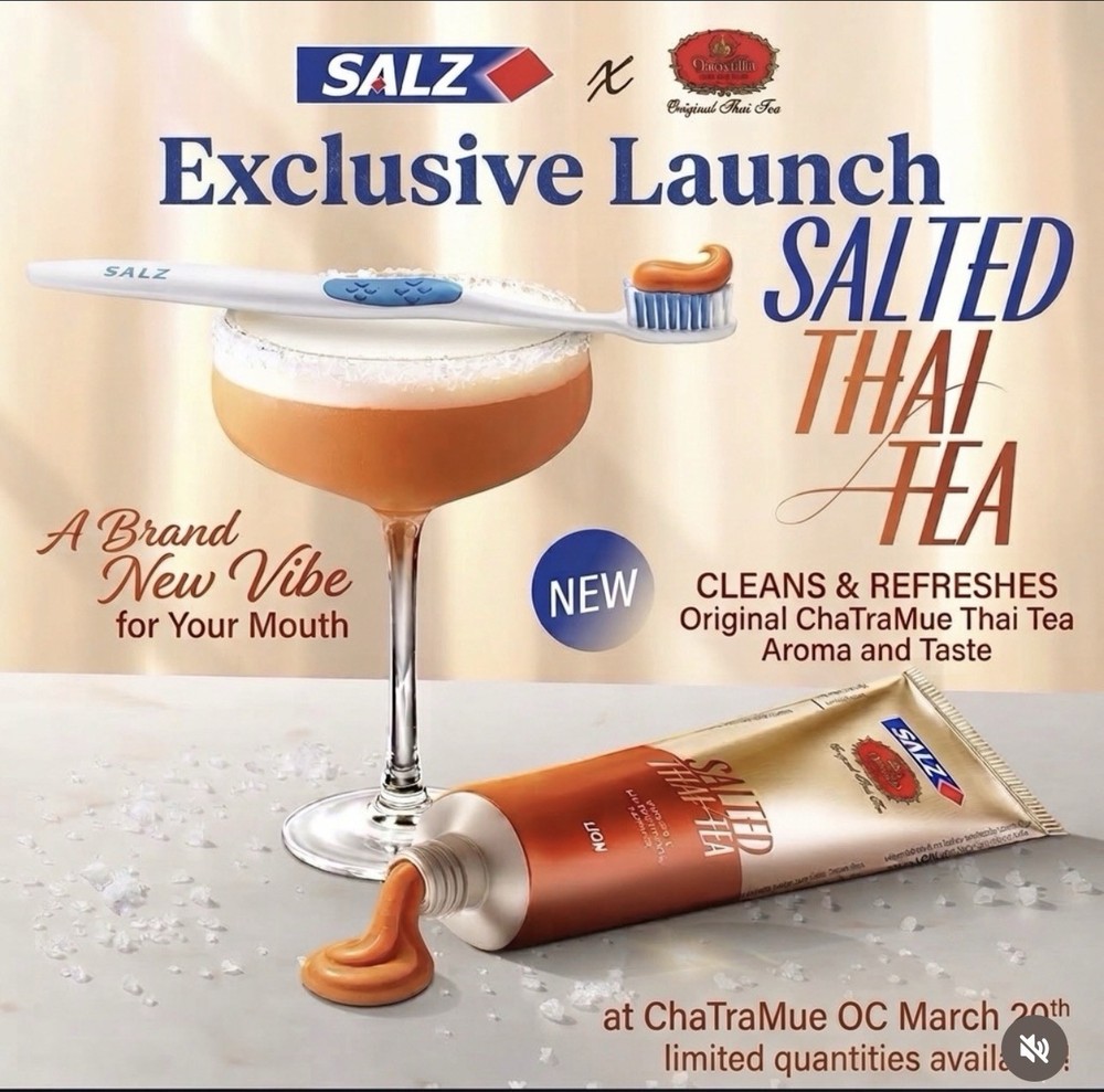 Salz Salted Thai Tea Toothpaste LIMITED EDITION
