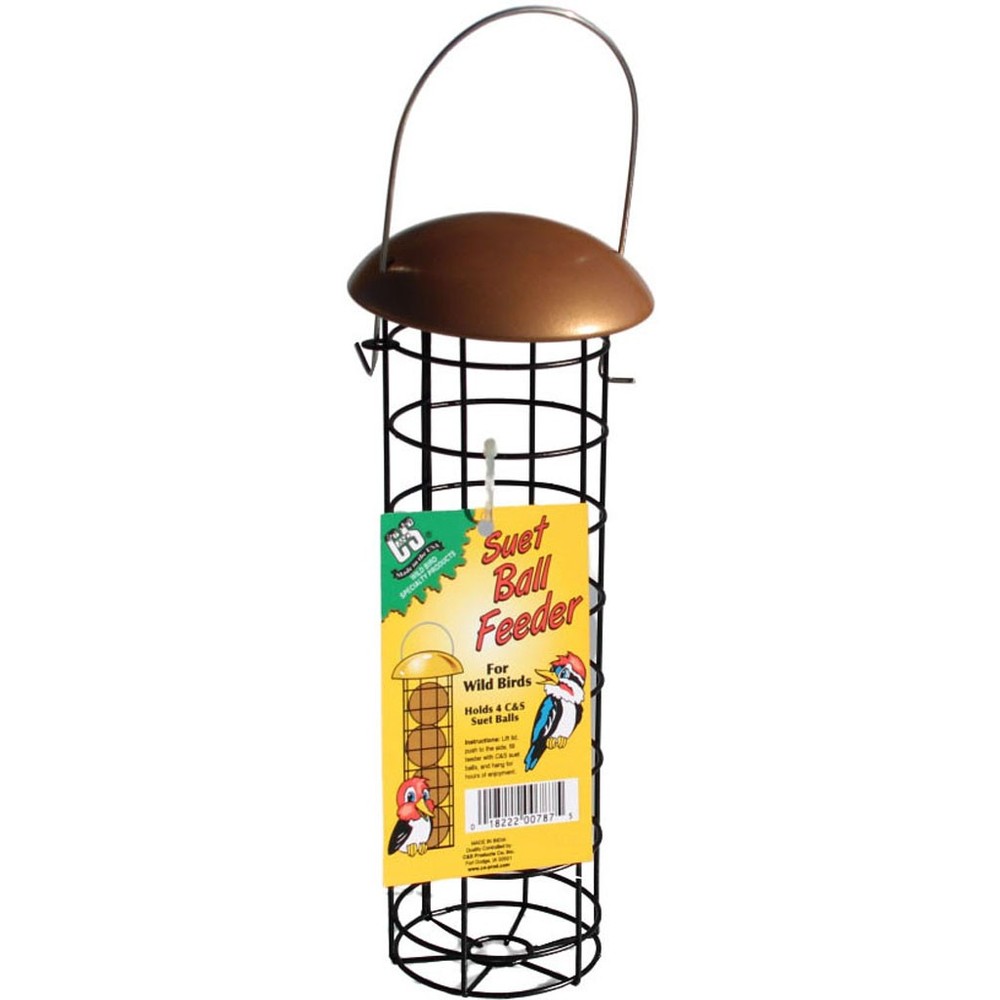C&S SUET BALL FEEDER W/COPPER TOP