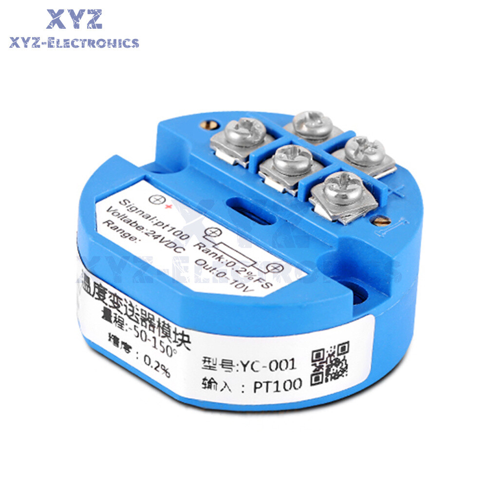 4-20MA 0-10V Temperature Sensor Transmitter Module PT100 Transmitter Module