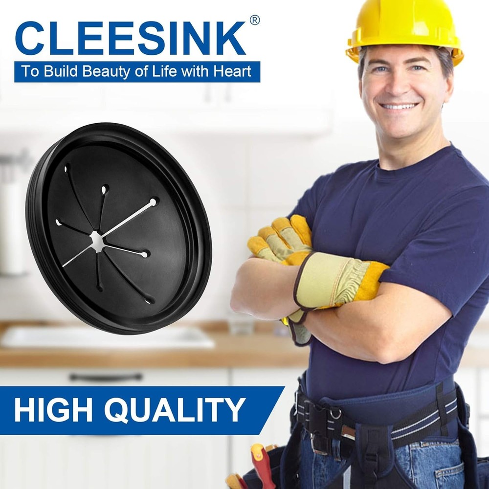 Multi-Function 3 3/8 Inch Garbage Disposal Sink Baffle - Noise and Splash Shield