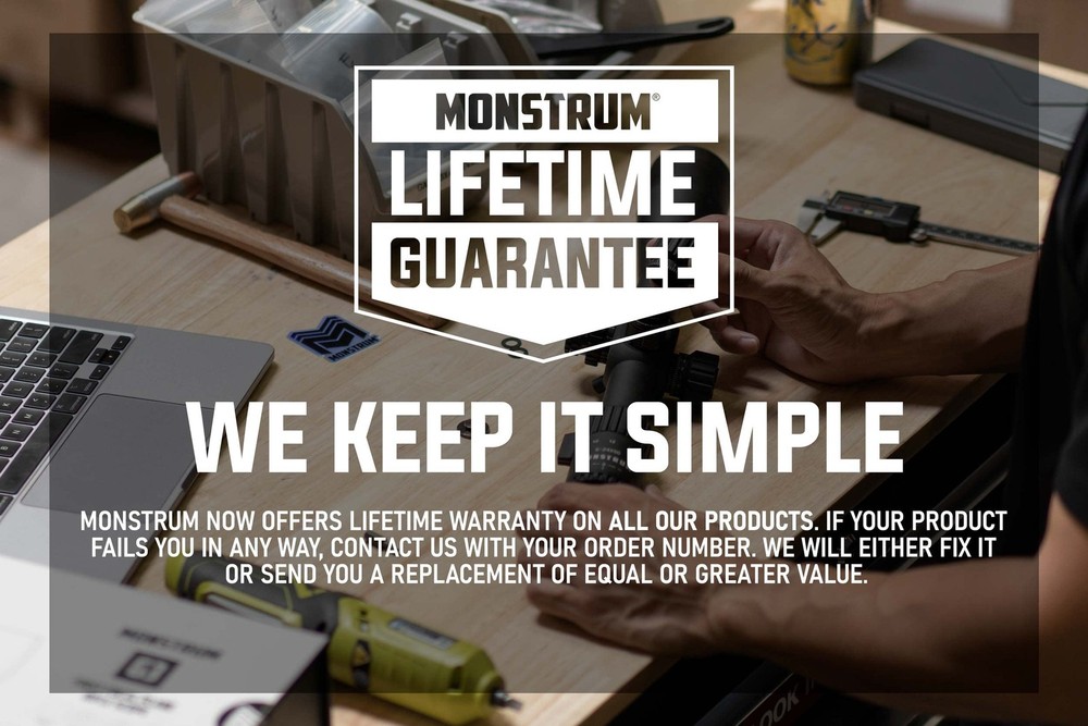 Monstrum Next Level Scope Rings with Integrated Bubble 30 mm diameter