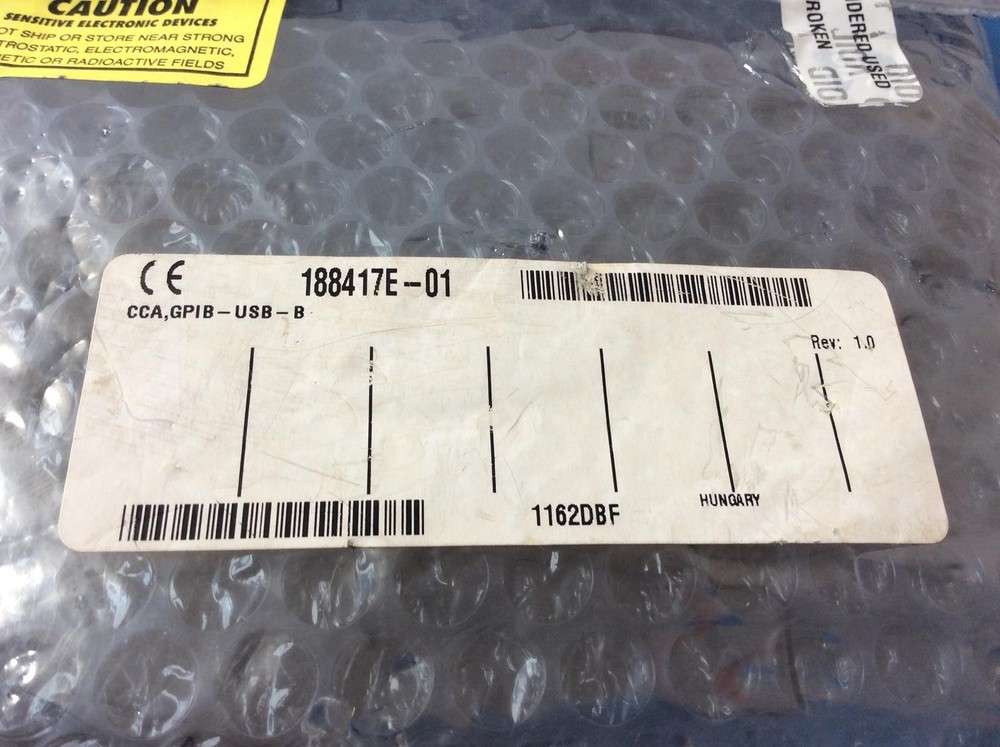 NATIONAL INSTRUMENTS CCA,GPIB-USB-B INTERFACE ADAPTER 188417E-01