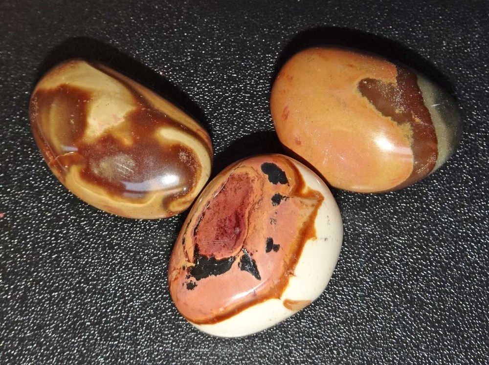 Polychrome Jasper - 3 Polished Pebbles - Madagascar sc749f