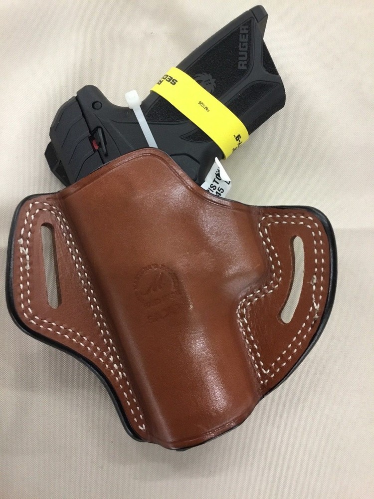 Leather Belt Holster - RUGER Security 9 - (# 6640)