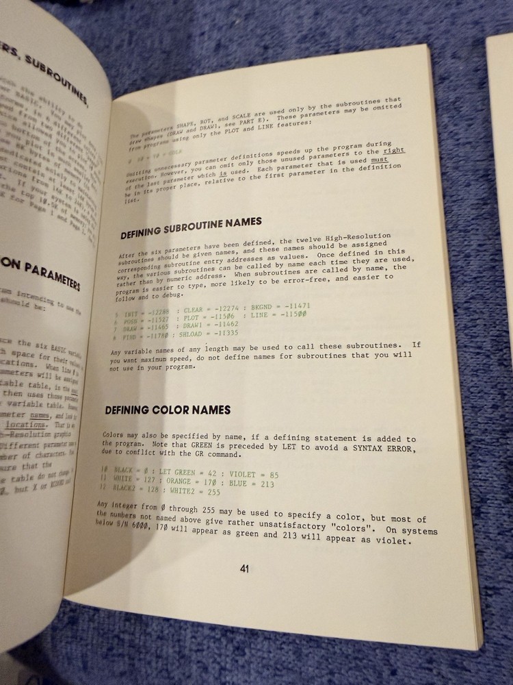 by Apple II Programmer's Aid #1 Manual & Parallel Printer Installation Manual