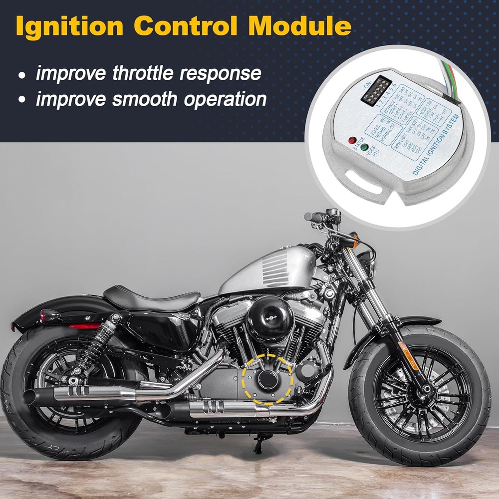 For Harley Dyna Programmable Single Fire 53-644 Electronic Ignition Module
