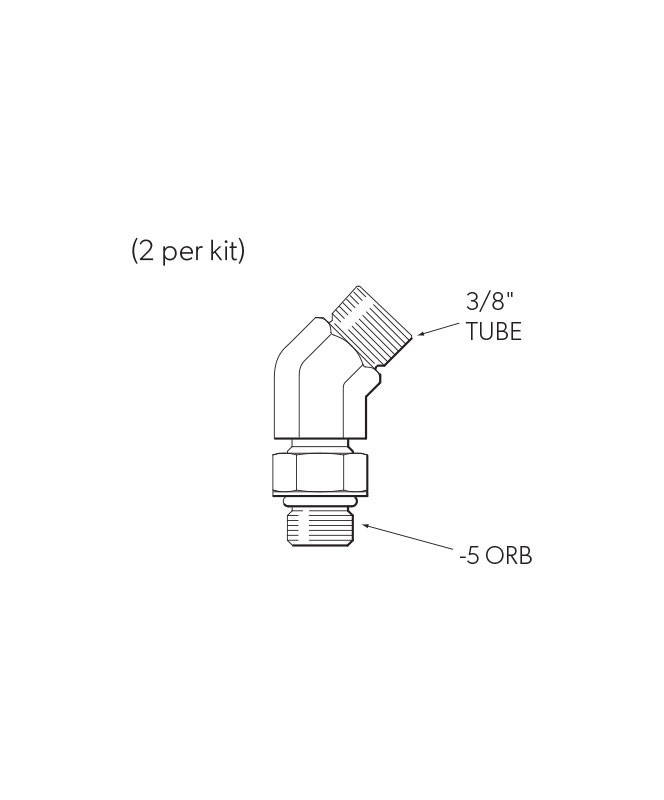 Dometic HF6011 45° Elbow Fitting Kit