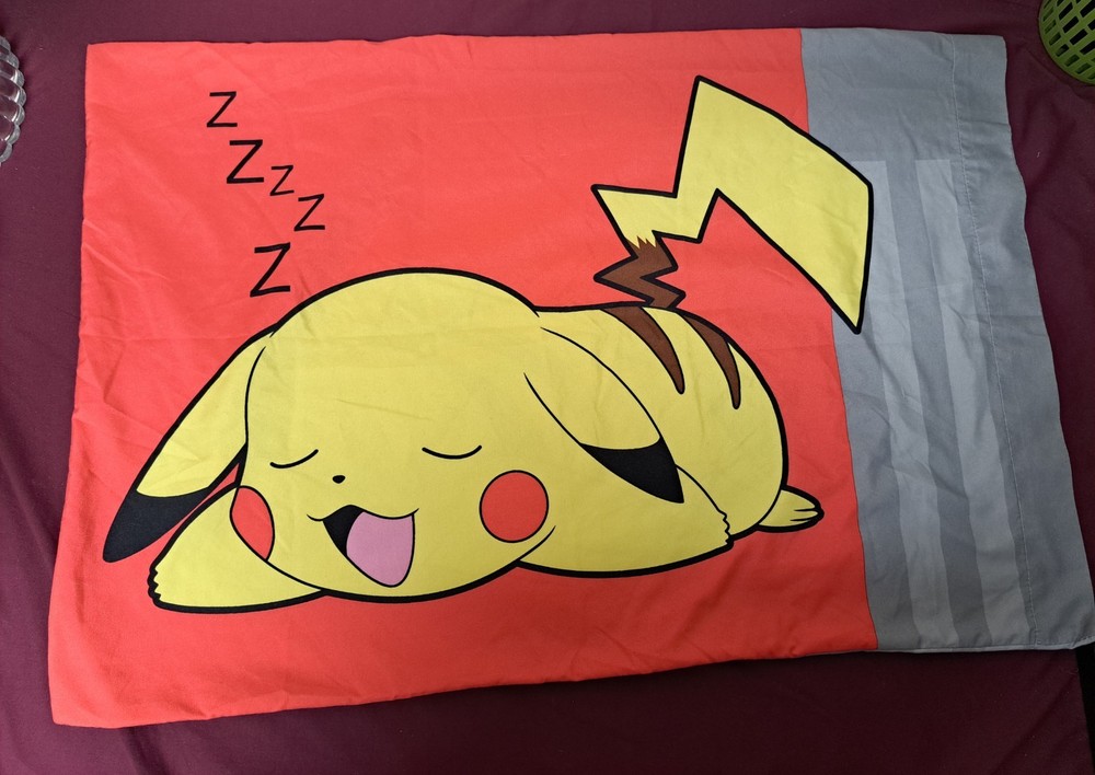 Sleeping Pikachu Standard Size Pillowcase