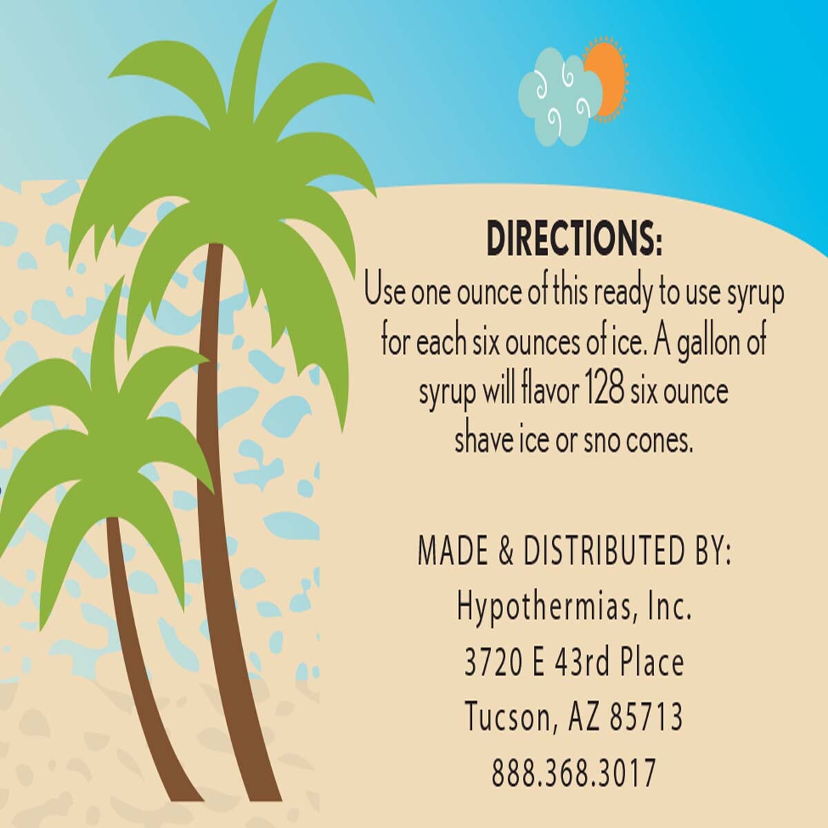 Hypothermias ORANGE Flavor Syrup 🍧 Snow Cone machine Shaved Ice Syrup GALLON