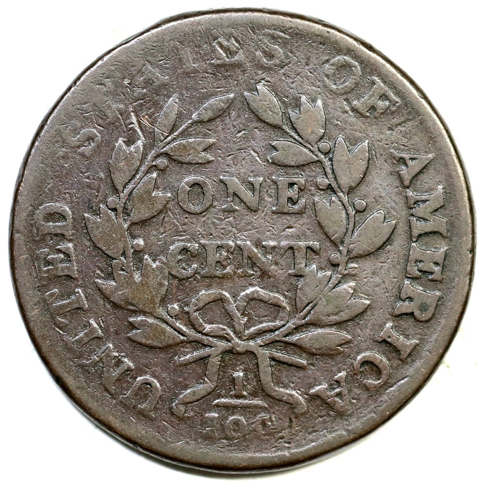 1800 S-212 R-3 Draped Bust Large Cent Coin 1c