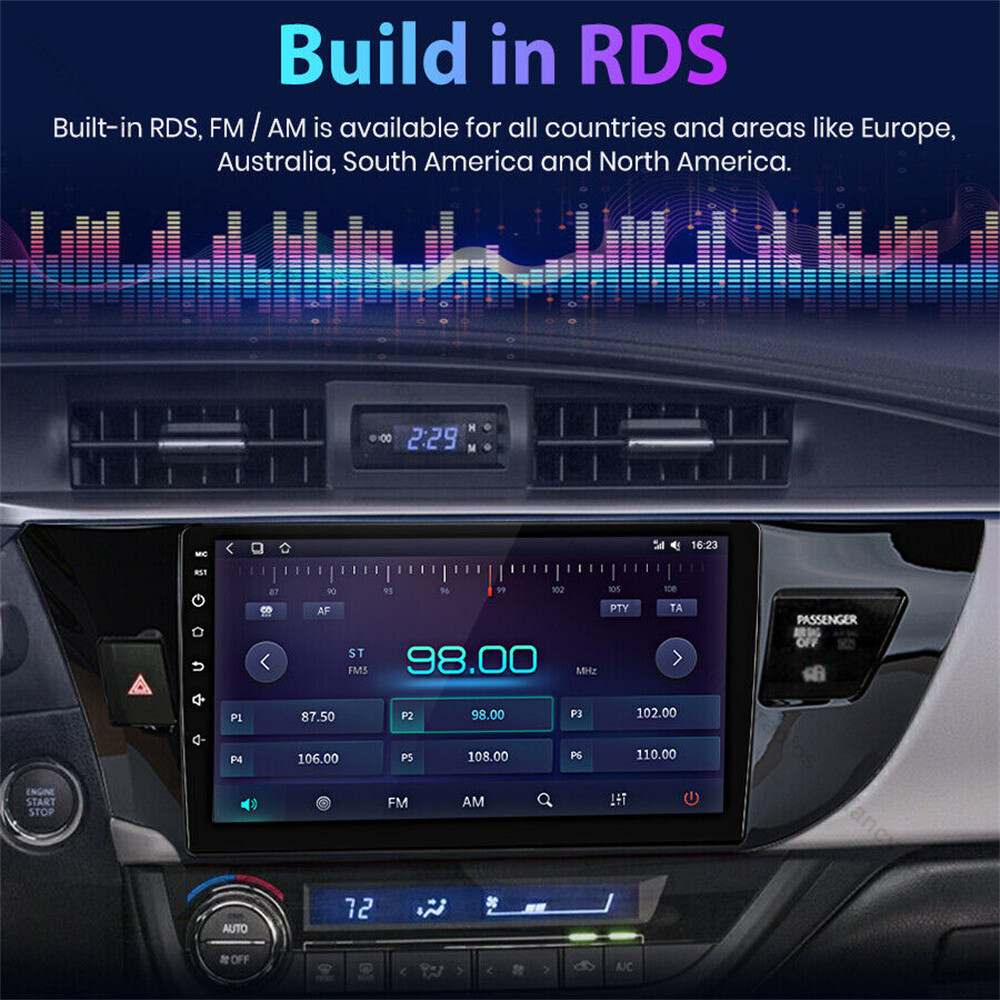 Apple Carplay Android 15 For Toyota Corolla 2014-2016 Car Stereo Radio GPS Navi