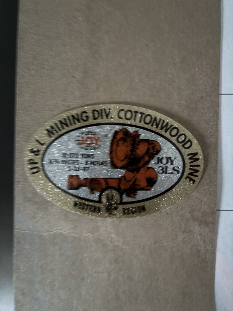Joy Coal Mining stickersNICE OLDER ONE