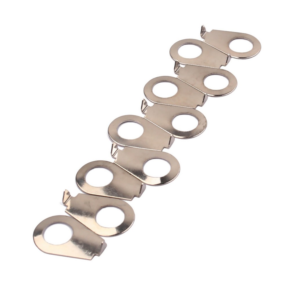 10PCS Guitar Knobs Pointer Plate Washer Knob Position Indicator Chrome