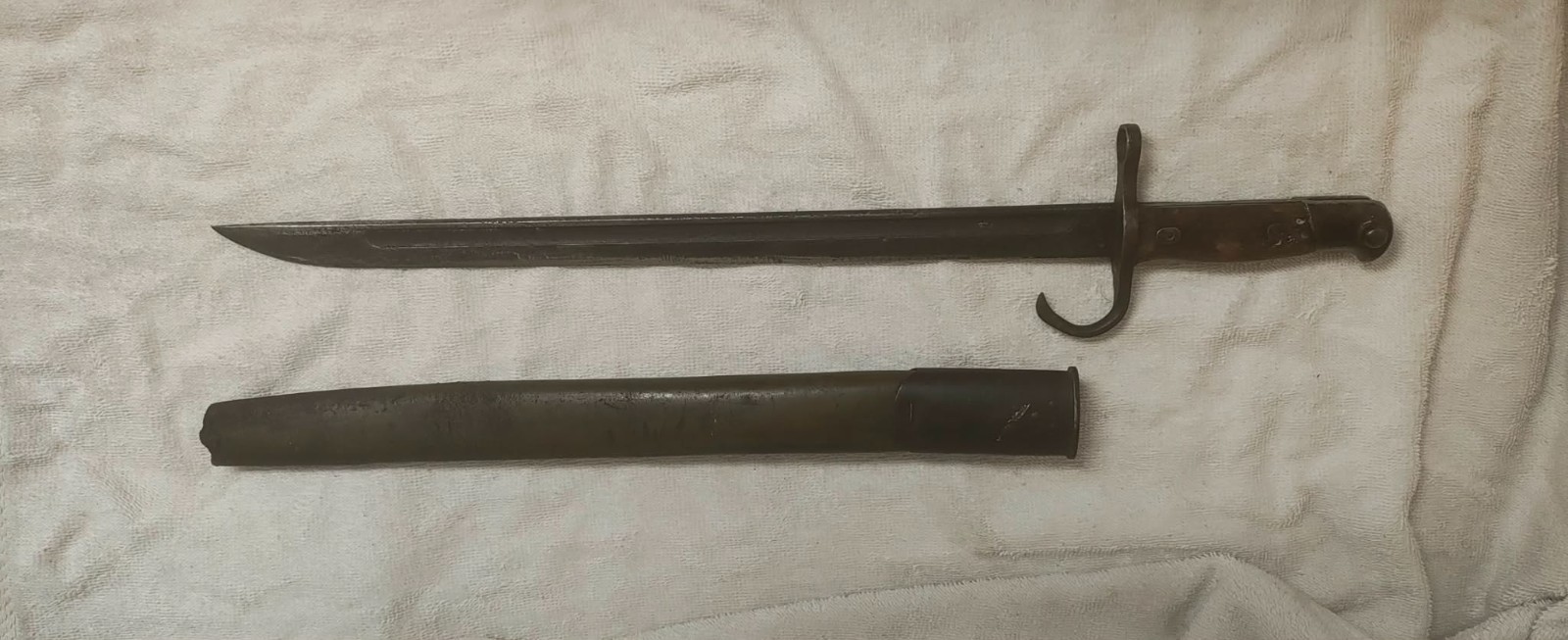 WWII Type 30 46th Series Japanese Bayonet. 15 1/2 Blade