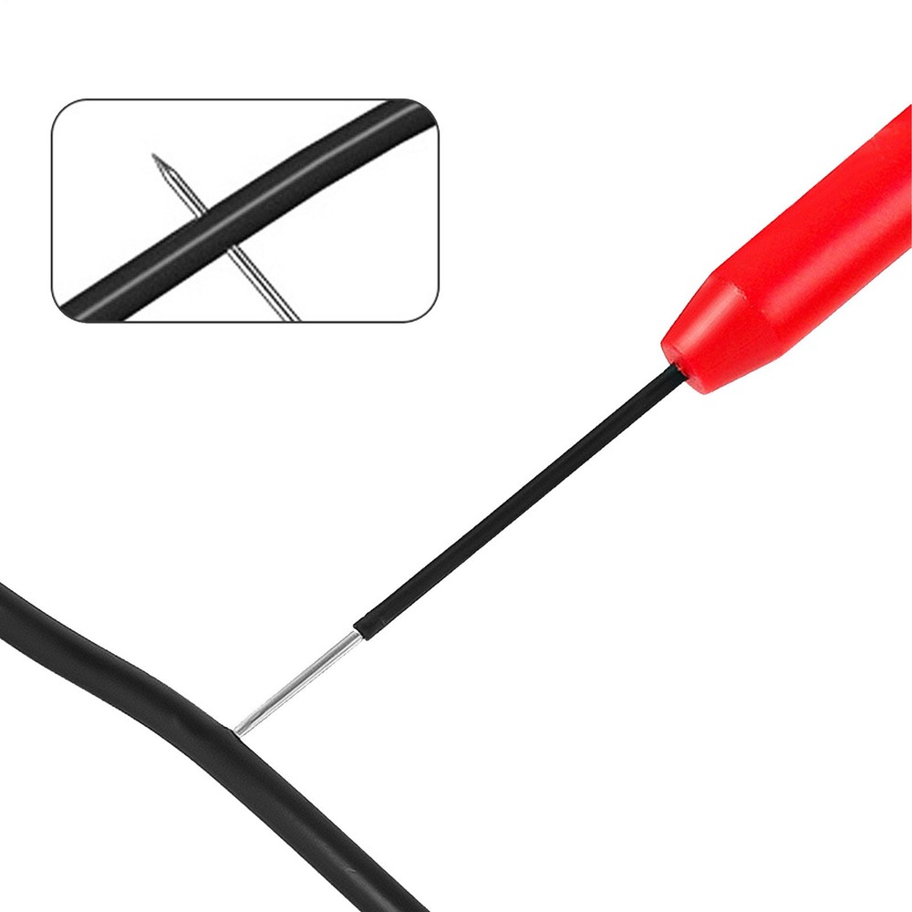 2pcs Car Multimeter Test Probe Pins Wire Piercing Needle Tip For Socket Plug